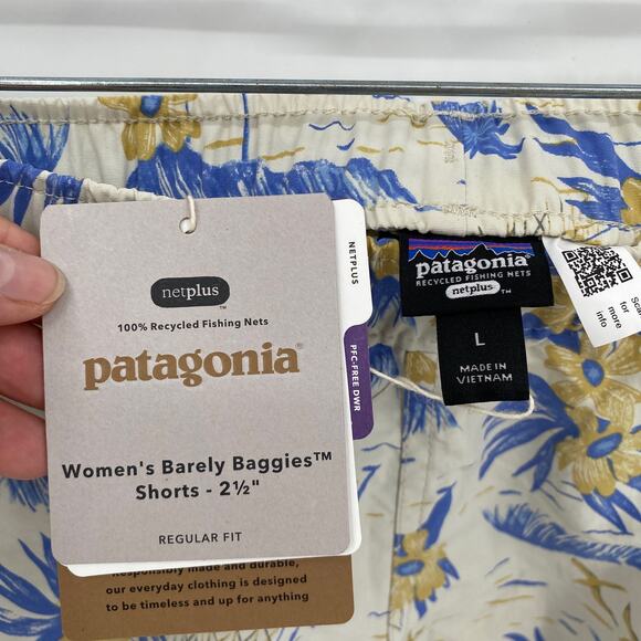 Patagonia Floral Women's Barely Baggies™ Shorts 2½" Multi Size Large - Picture 3 of 7